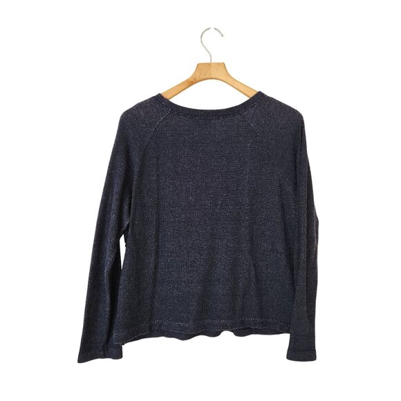 Old Navy Blue Cream Aztec Print Sweatshirt Southwest Comfy Cozy Casual Fall Cute - Picture 2 of 8